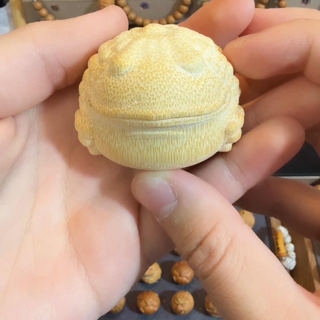 猴头核桃吊坠实心竹一个