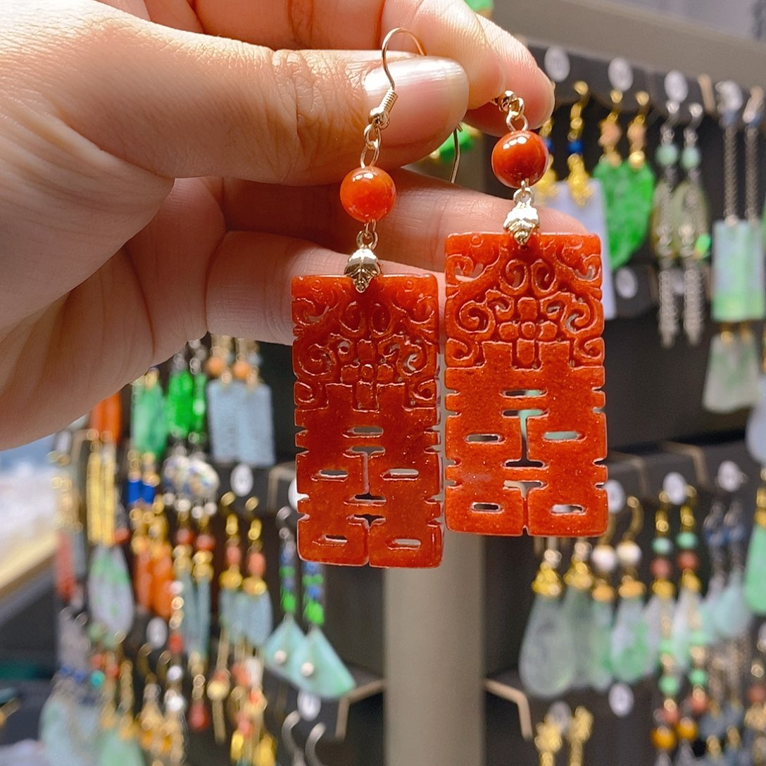 未镶嵌翡翠耳饰翡翠