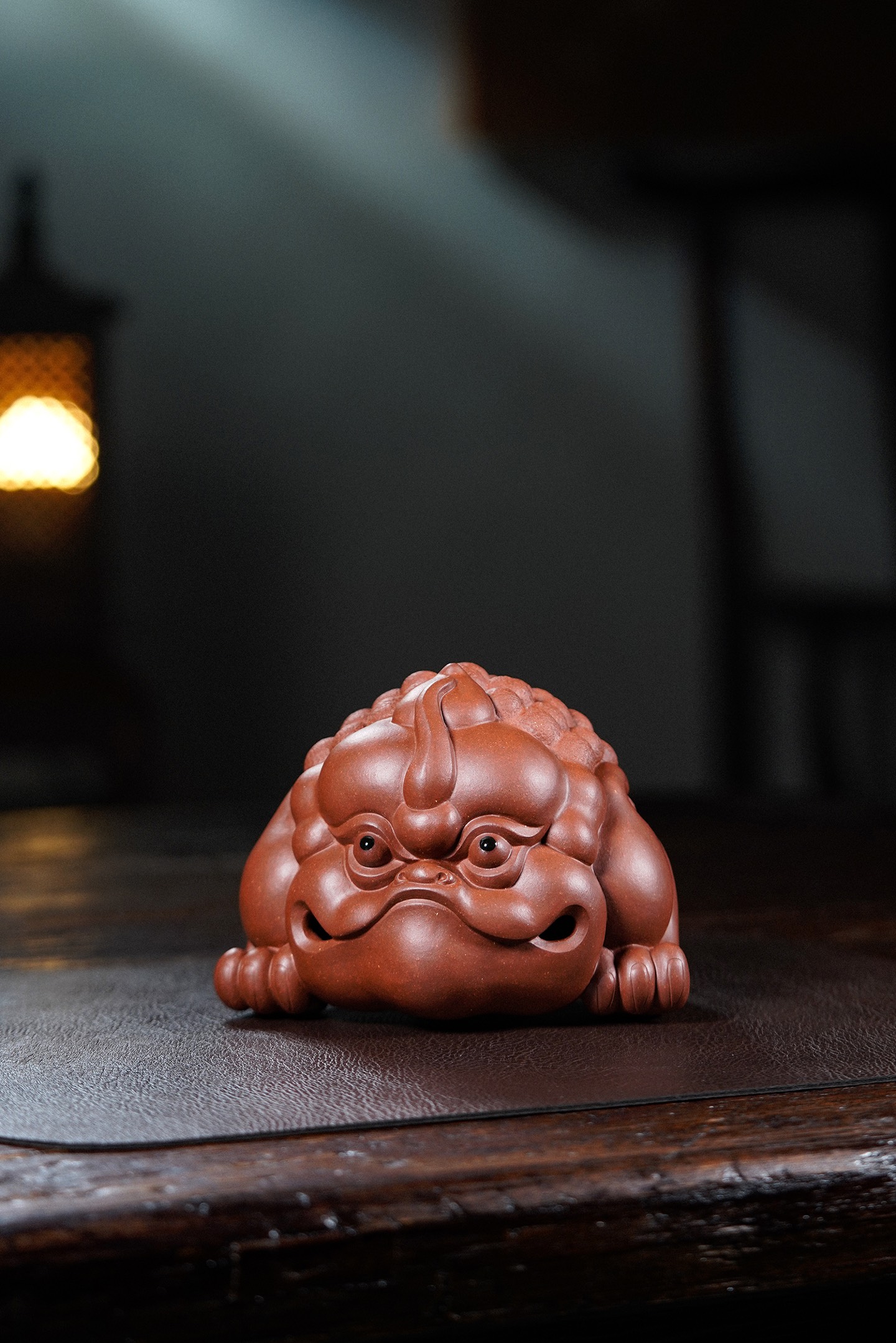 泥生大家(觅财马蟾)黄龙山原矿紫砂茶宠雕塑摆件13  13 11