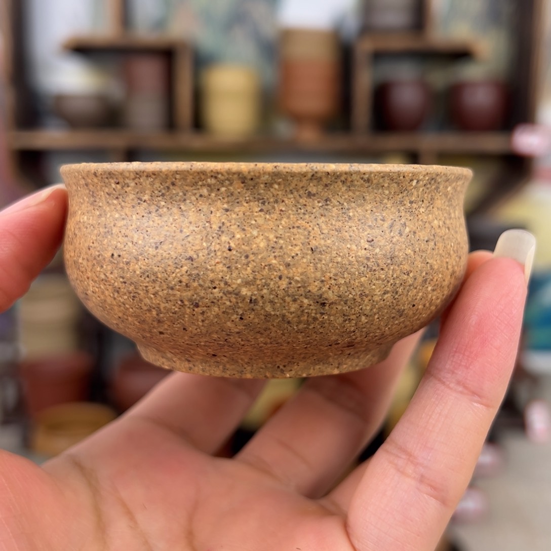 紫砂茶杯拙器甄选，纯原本矿。