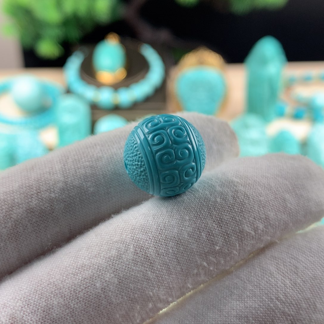 绿松石配珠卡15未镶嵌蓝*