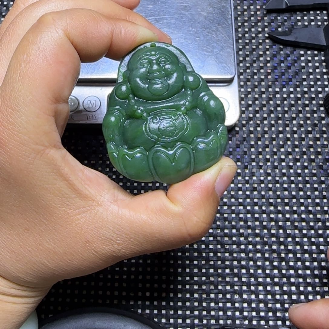 和田玉未镶嵌挂件