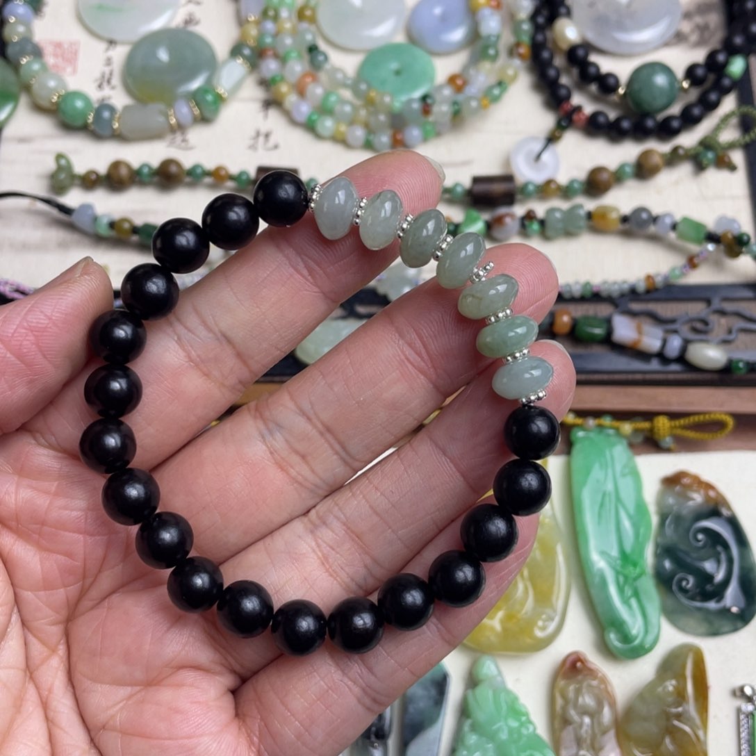 翡翠手链未镶嵌特价手链