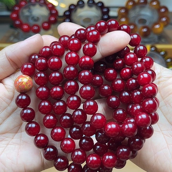 张***心贝壳杉（血龙木）手串/手链