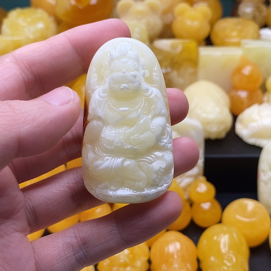 琥珀颈饰未镶嵌琥珀蜜蜡吊坠