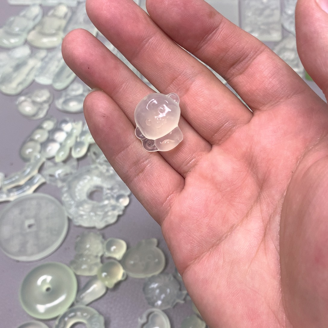 蛇纹石玉颈饰未镶嵌ღ****