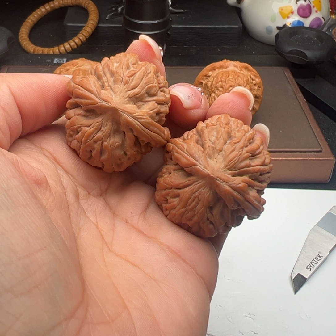 文玩核桃把件莲花35