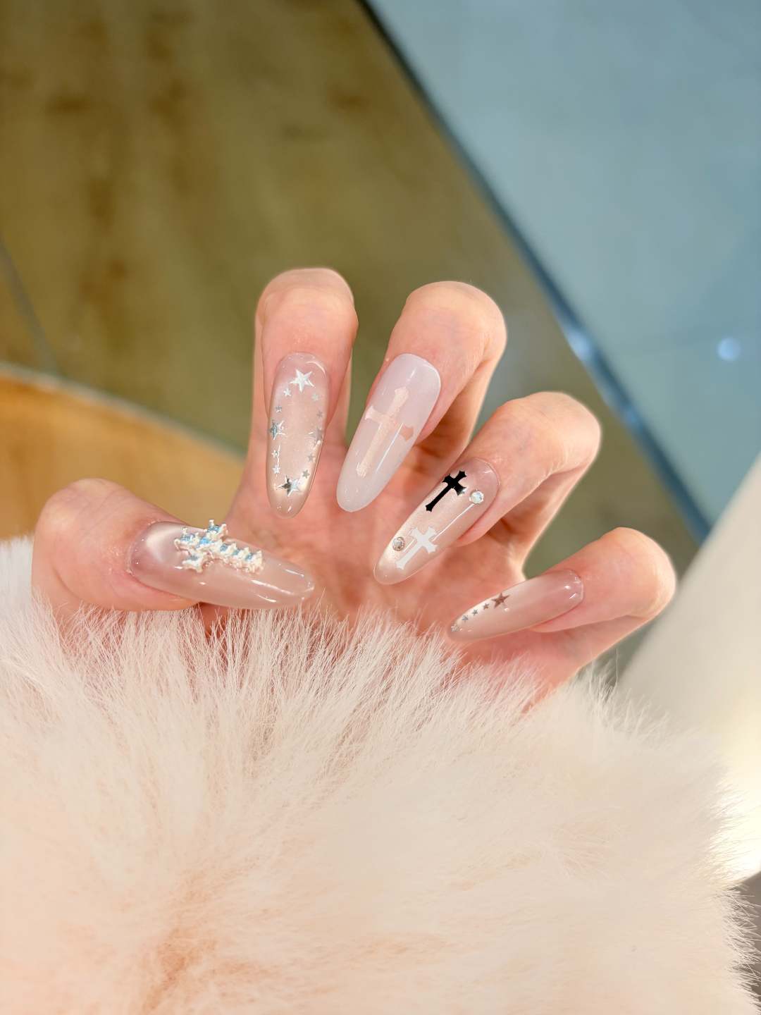 X-十字星辰-纯手工穿戴甲