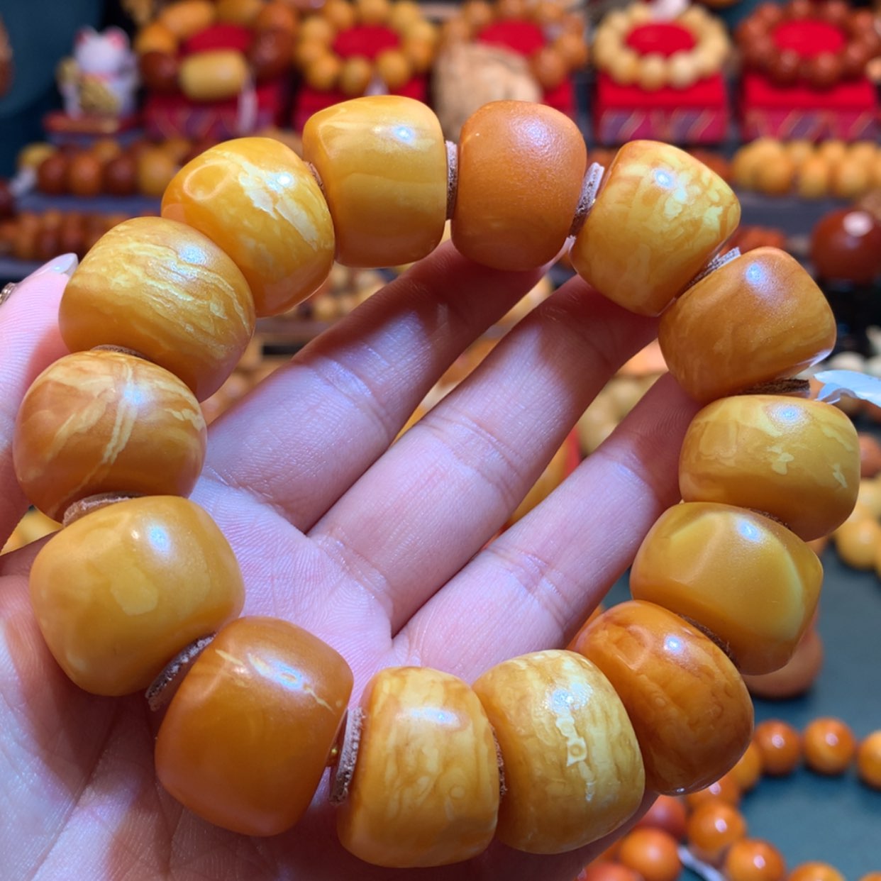 【闪购商品】蜜蜡手串未镶嵌蜜蜡手串