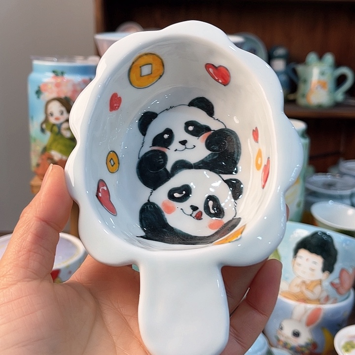 陶景德镇釉下手绘陶瓷 