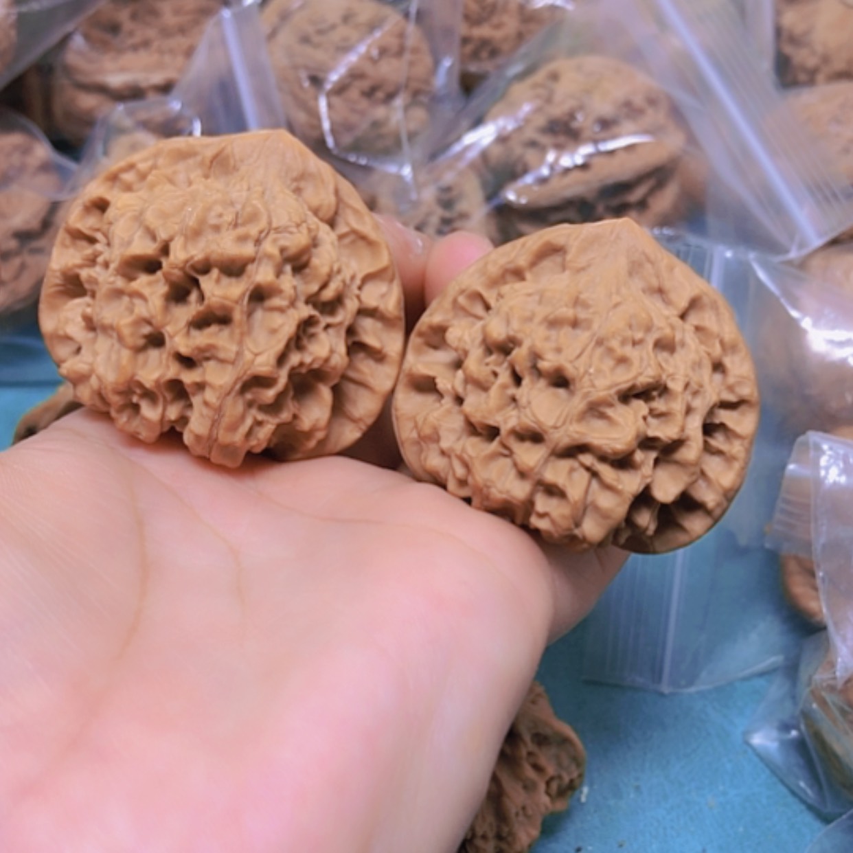 【闪购商品】把件核桃45.5官帽有修