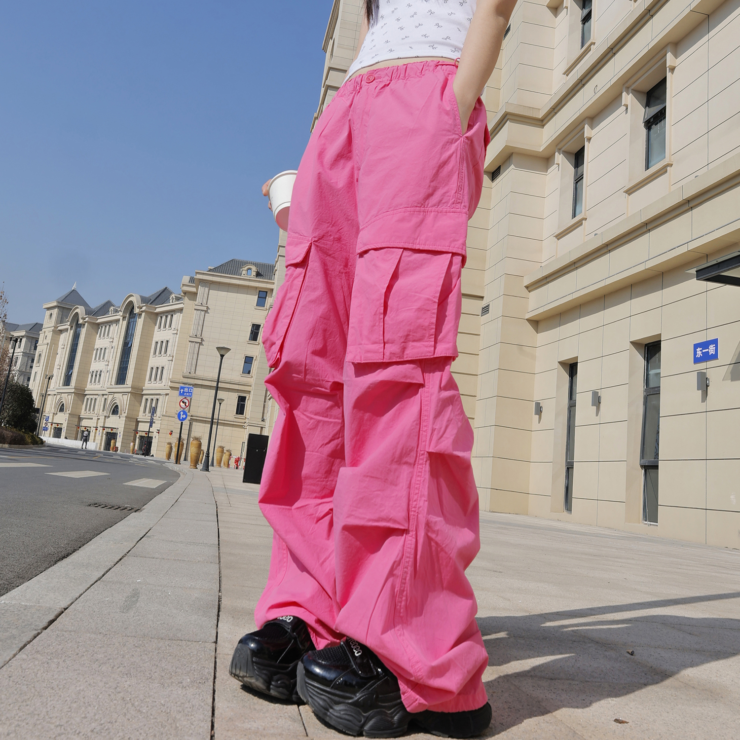 小众女装工装裤夏季薄款裤子女款爆款2025新款休闲阔腿裤网红女裤