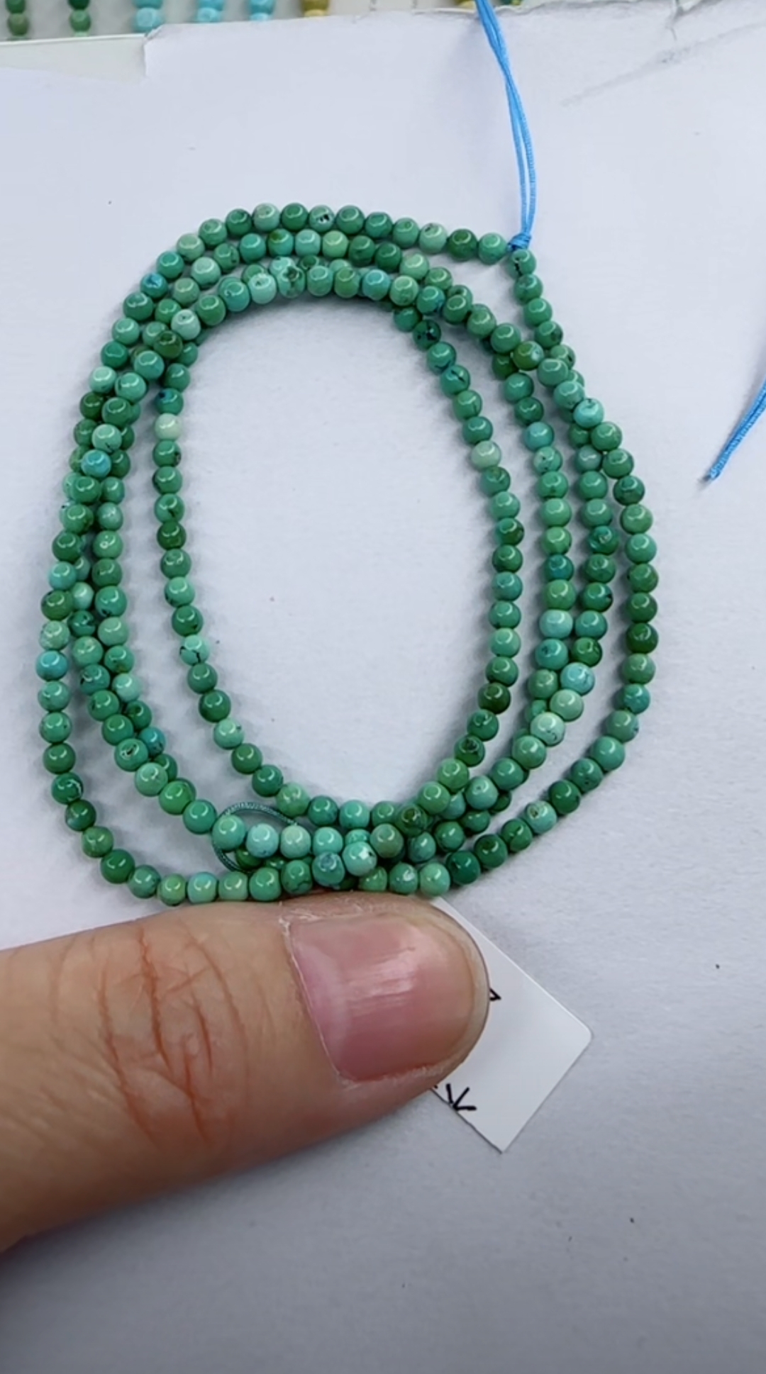 天然原矿绿松石手串