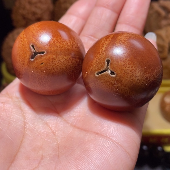 桃核把件橄榄核光珠