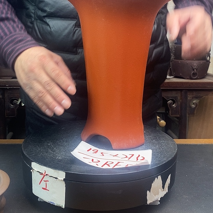 紫砂花盆货号一只RF53