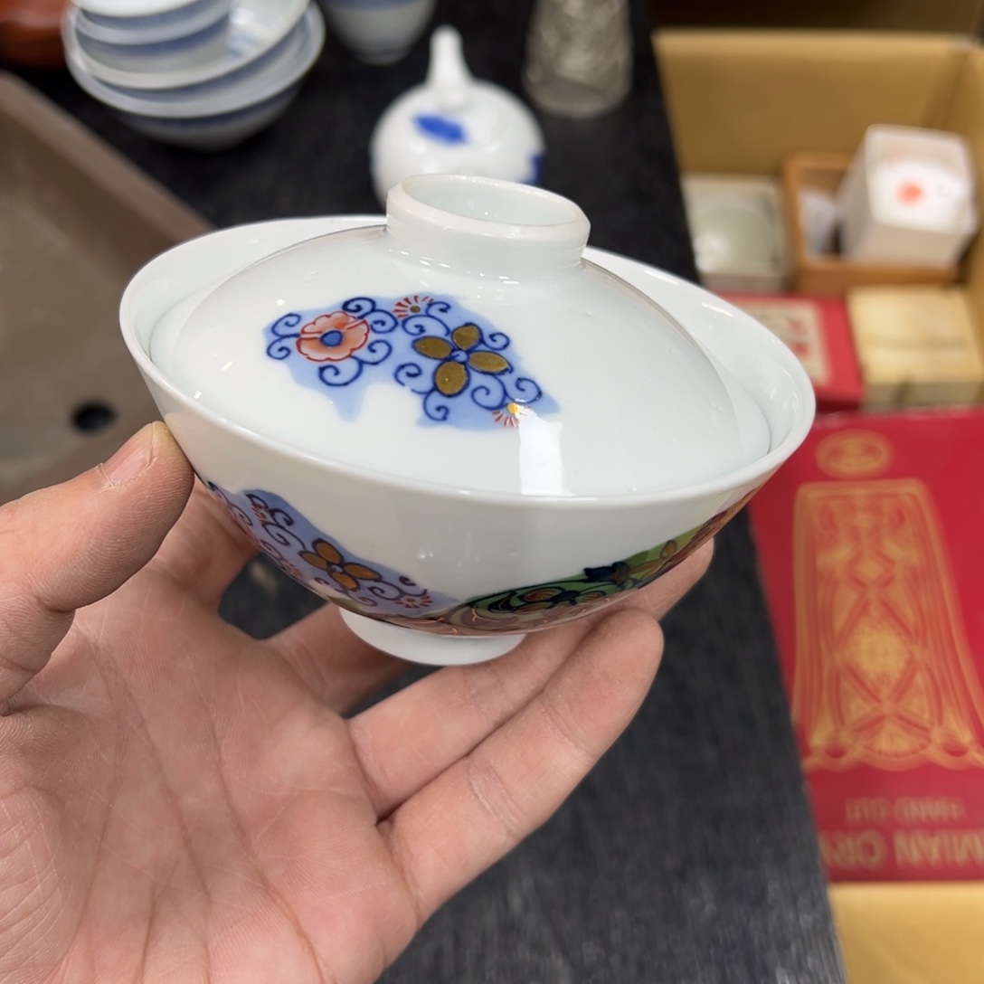 陶瓷日本中古工艺品摆件