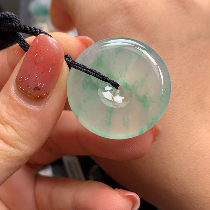 翡翠颈饰未镶嵌翡翠饰品28.8-5.6