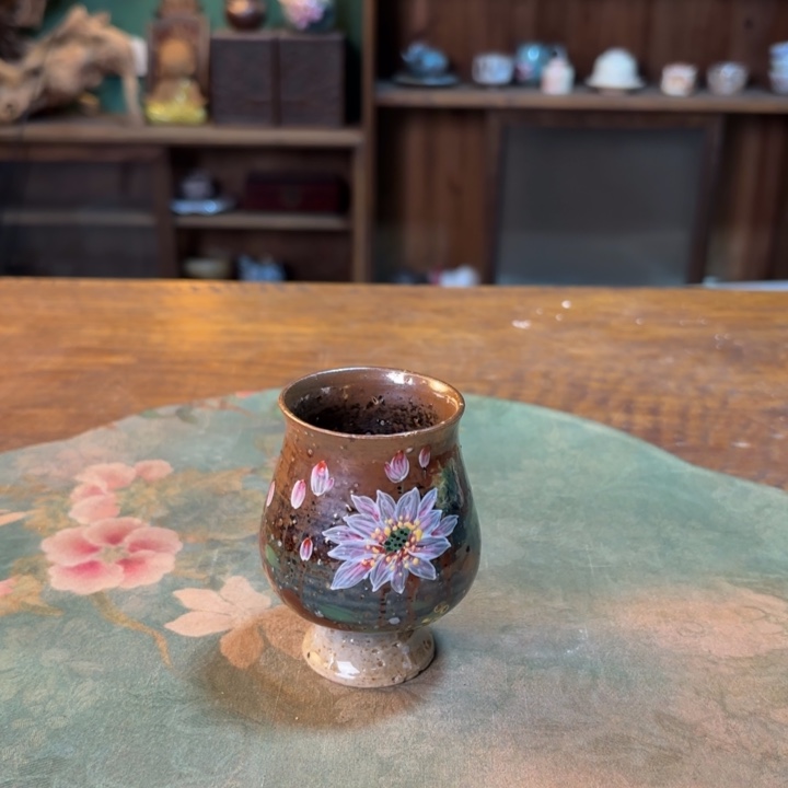 柴烧纯手工手绘陶瓷