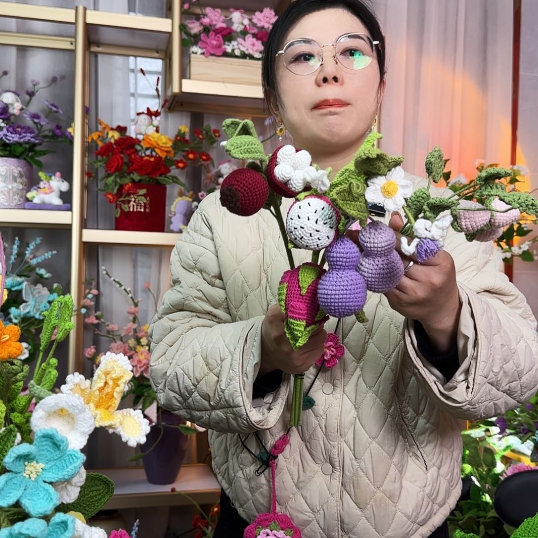 纯手工钩织钩织水果