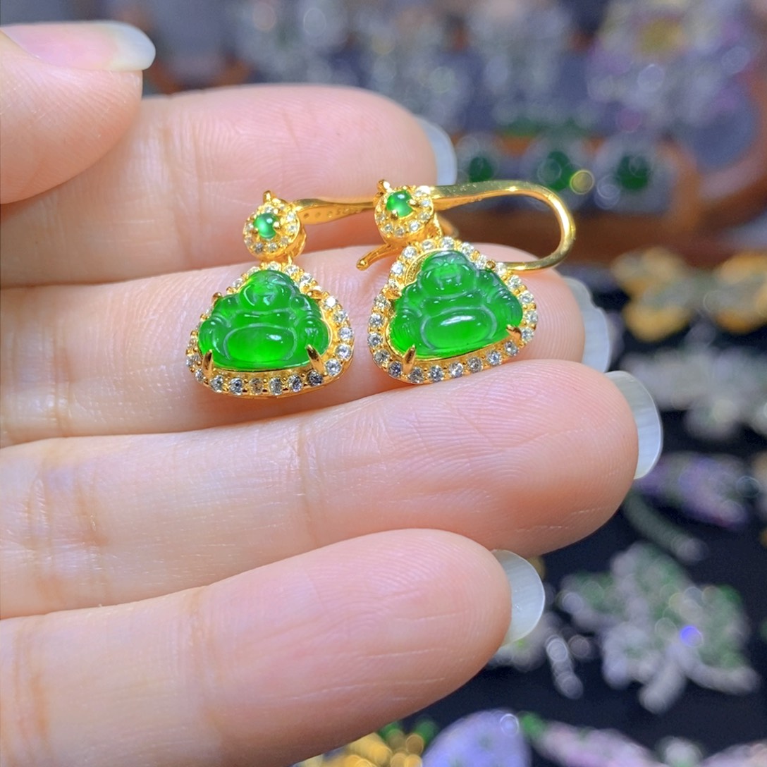 翡翠颈饰银S925镶嵌天然翡翠