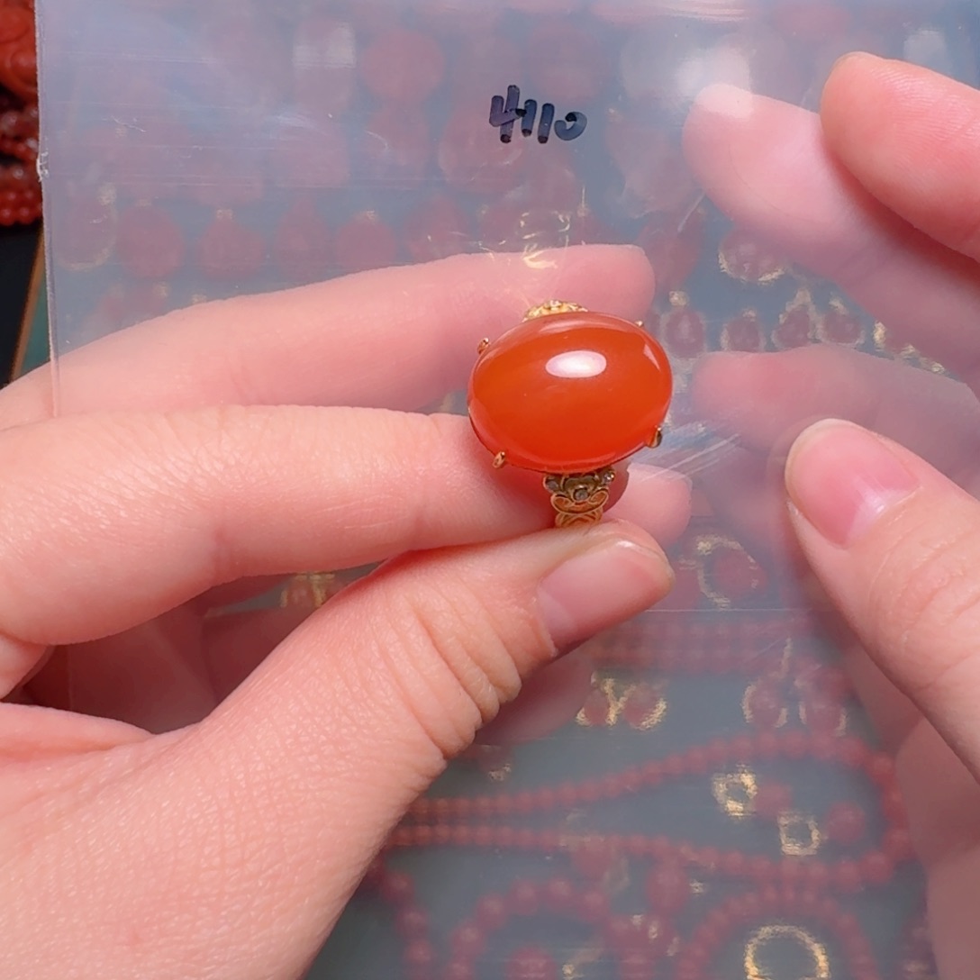 南红玛瑙南红银S925镶嵌