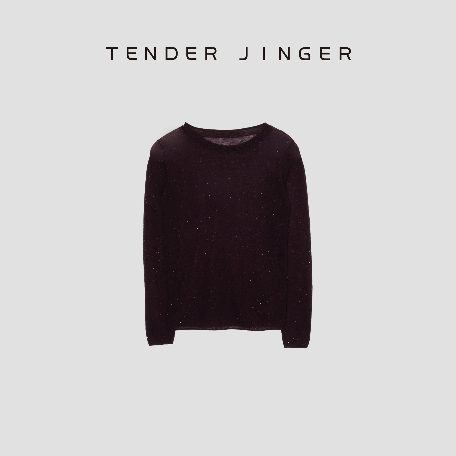 Tender Jinger【专柜】圆领轻薄圆领针织打底衫T43BBS78831