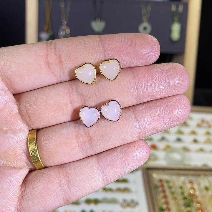 和田玉颈饰银S925镶嵌