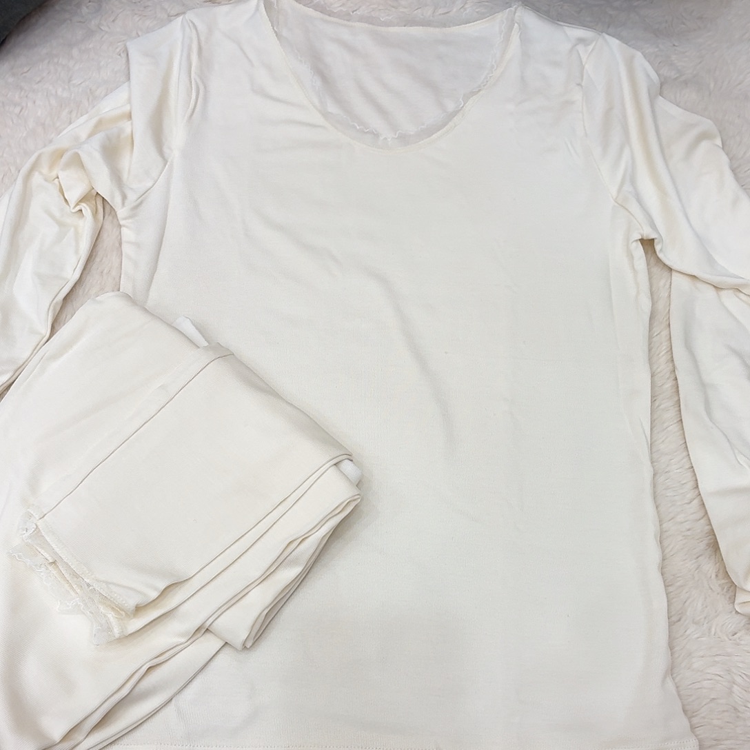 棉秋衣秋裤25018奶油色90-130斤