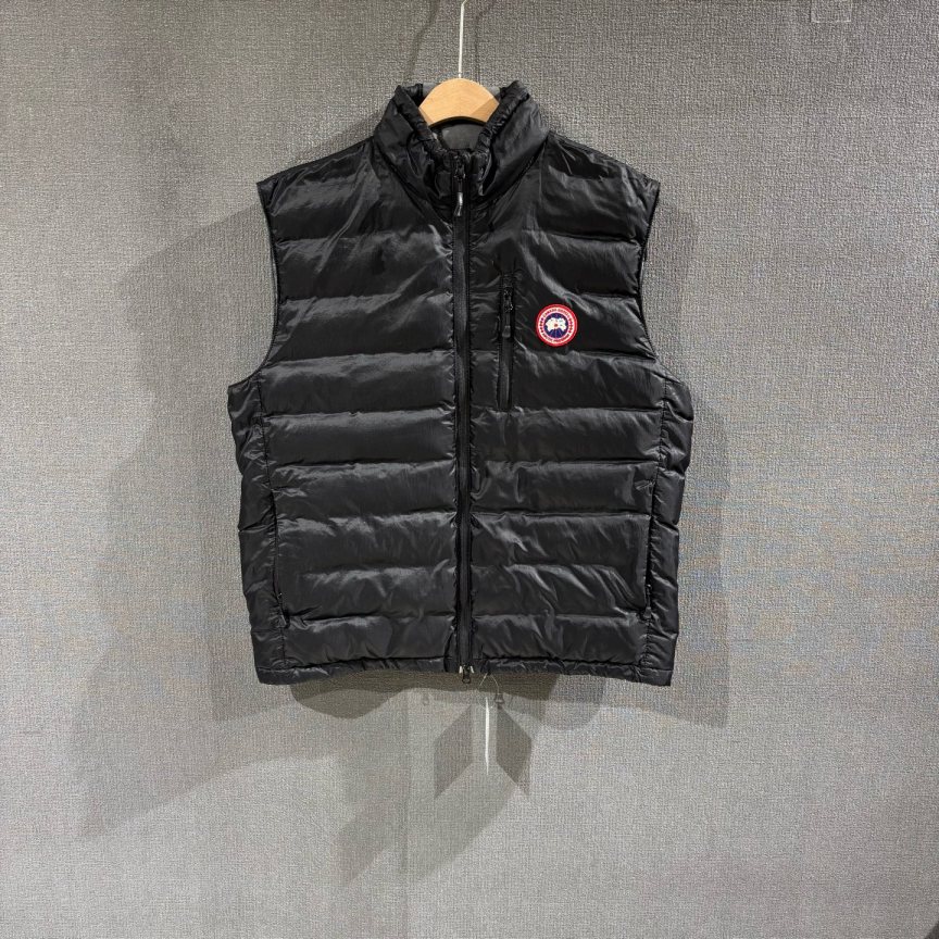 95新 CANADA GOOSE （pm）黑色羽绒马甲 L码/7851