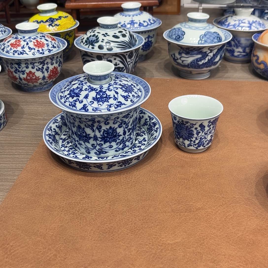 乐***司青花永乐缠枝莲马蹄加客杯