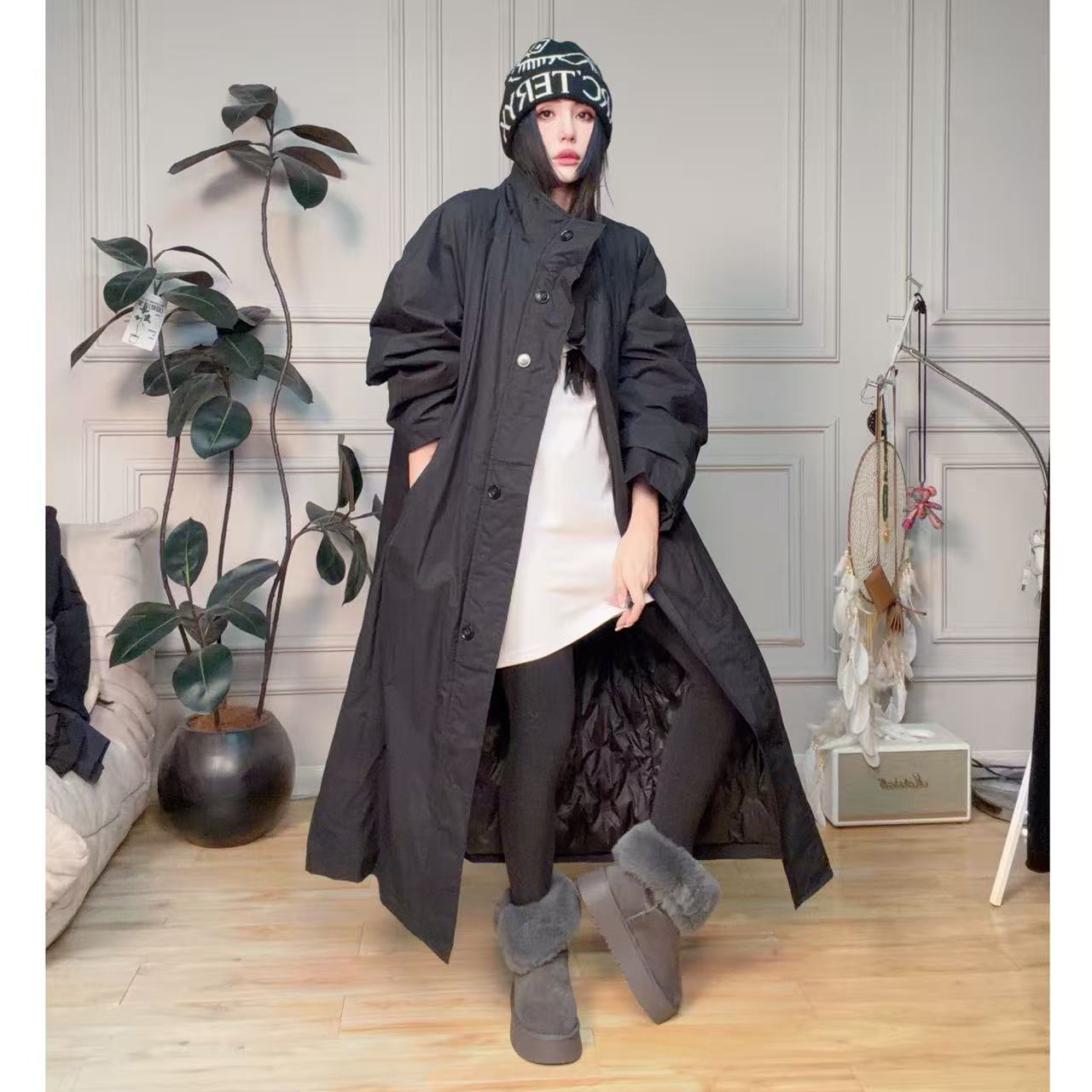 【ydf】廓形风衣羽绒服