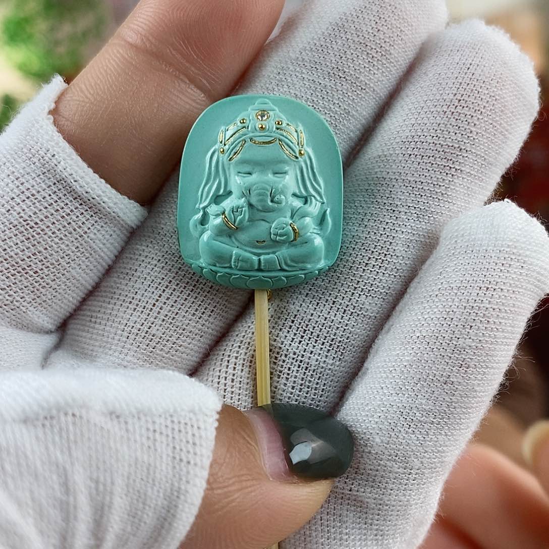 绿松石珠宝奇石未镶嵌