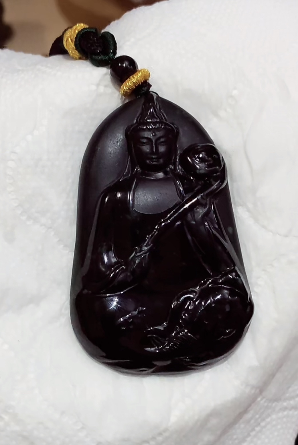 天然翡翠A货普贤菩萨