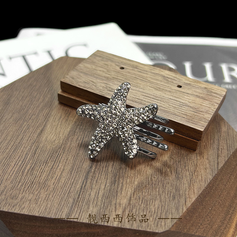 【LXX靓西西】3220 螃蟹夹3.5厘米时尚气质小海星鸭嘴夹