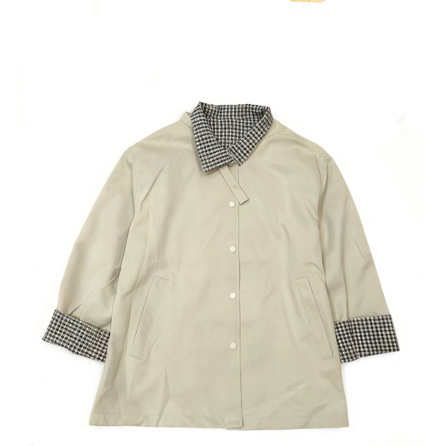 秋季翻领中款风衣女