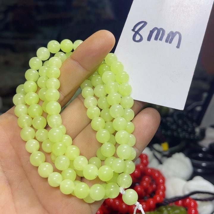 蛇纹石玉项链未镶嵌