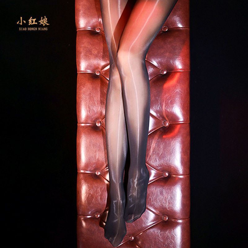 【甜甜姬茉】勾丝小丝袜九分红娘丝滑大码薄防紧身连裤袜8D油亮袜