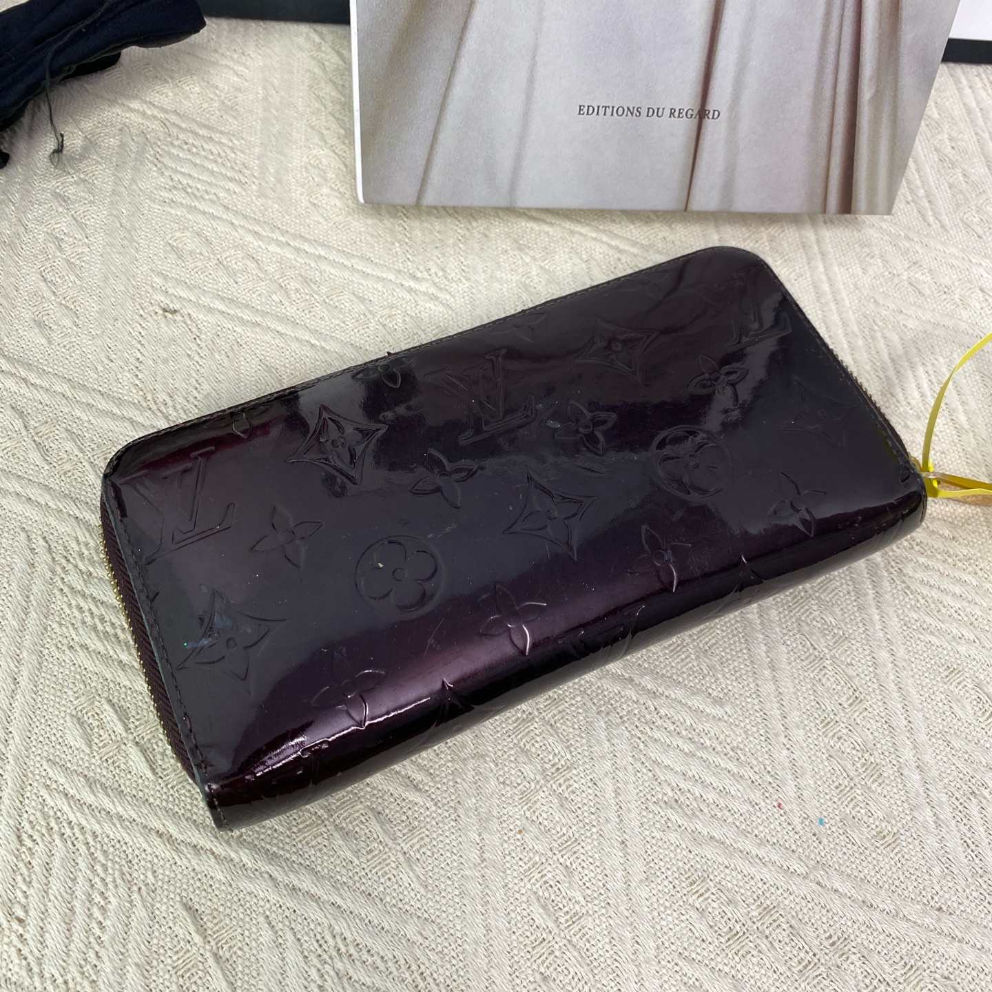 95新 LouisVuitton/路易威登 lv 车厘子色 长款拉链钱包16683714