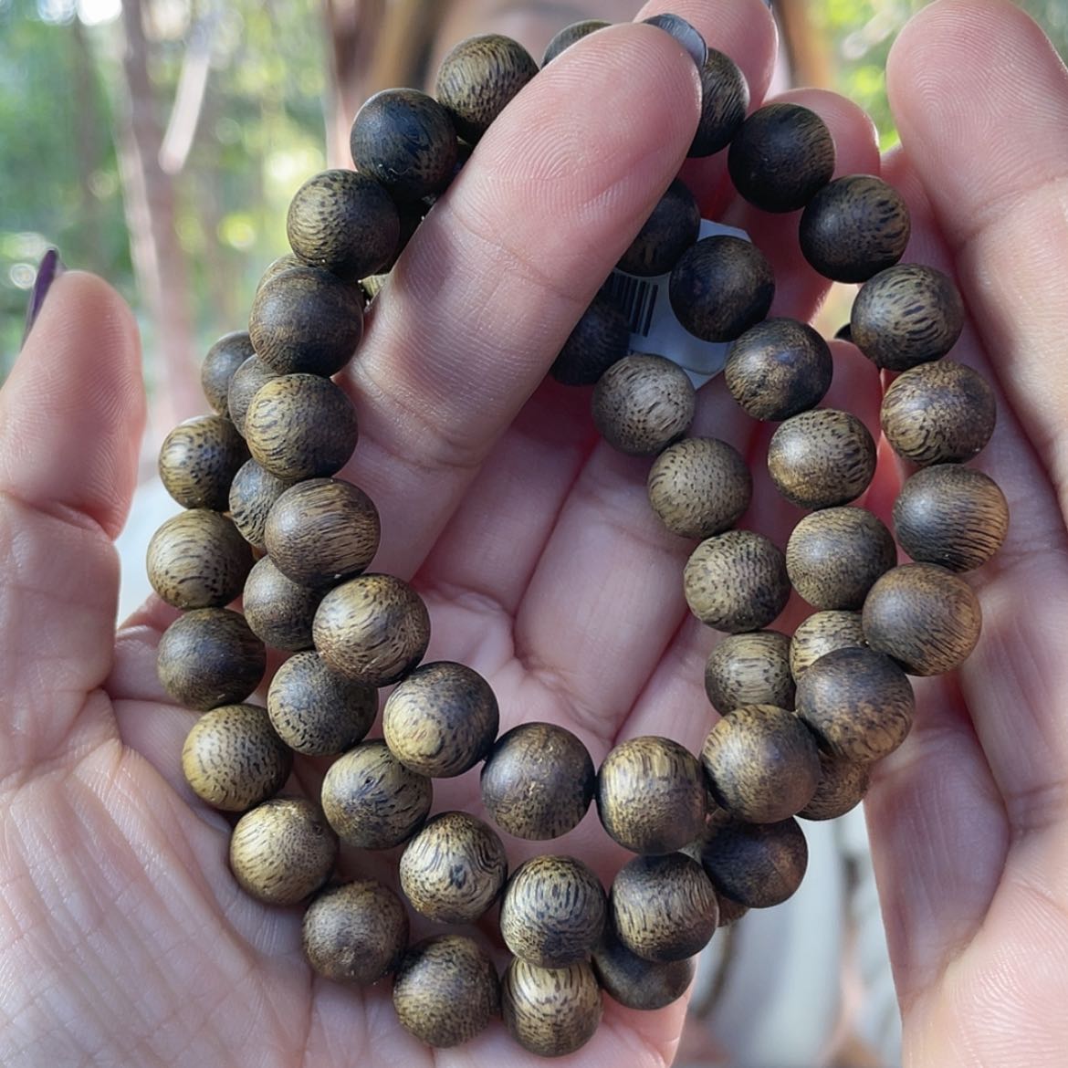 【闪购商品】沉香手串，乌身圆珠1.1/8克多样性发一