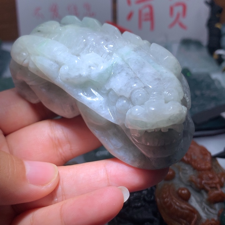 翡翠颈饰未镶嵌保真天然A货翡翠