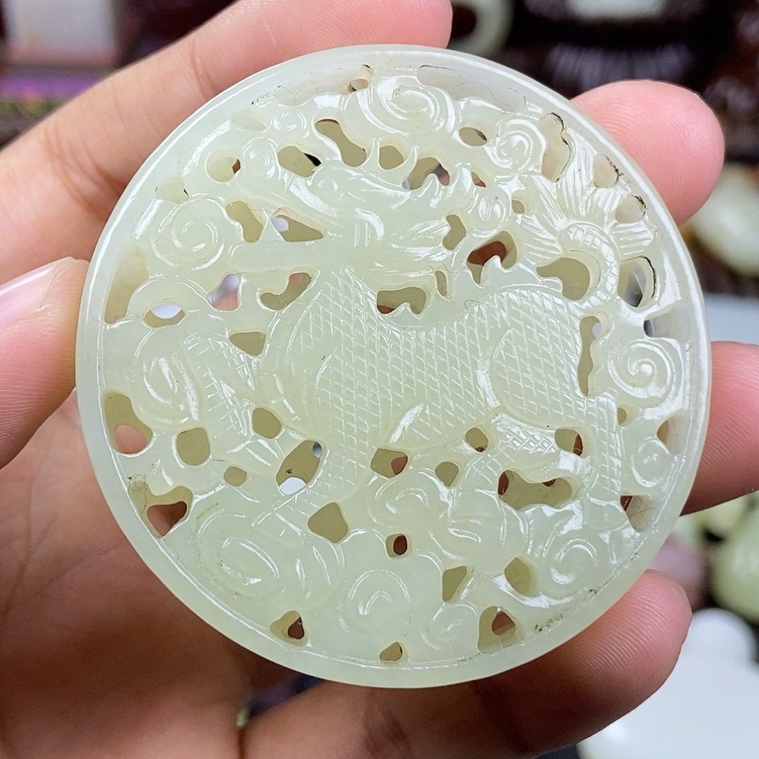 和田玉未镶嵌挂件