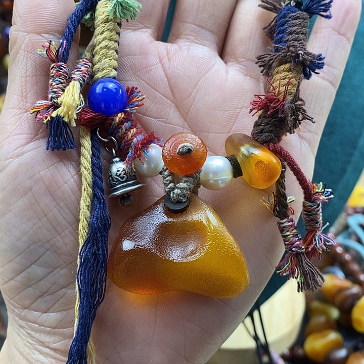 蜜蜡未镶嵌项链项链