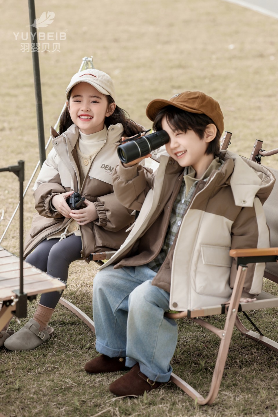 24快乐娃中长羽绒服儿童羽绒服