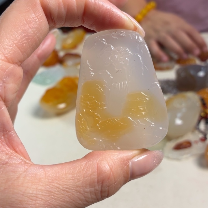 玛瑙/玉髓未镶嵌吊坠(不含链)