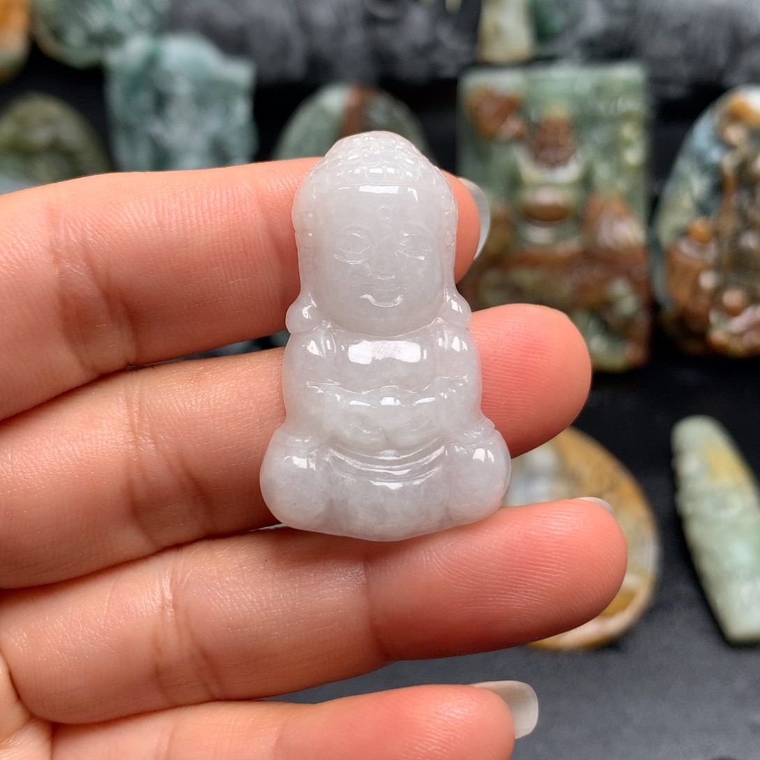 翡翠未镶嵌颈饰天然缅甸翡翠A货挂件吊坠