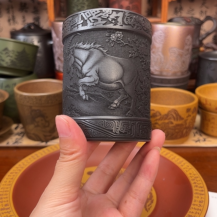 茶杯紫砂宜兴紫砂茶具正品