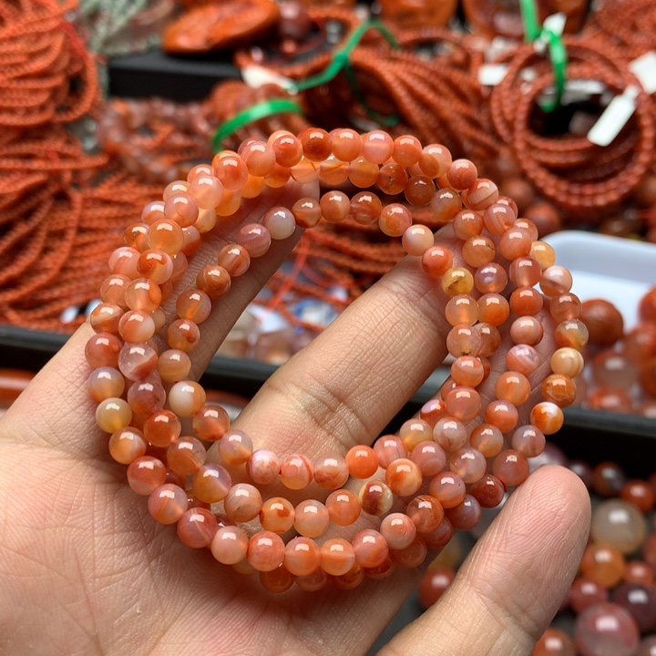 未镶嵌手串南红玛瑙5m m