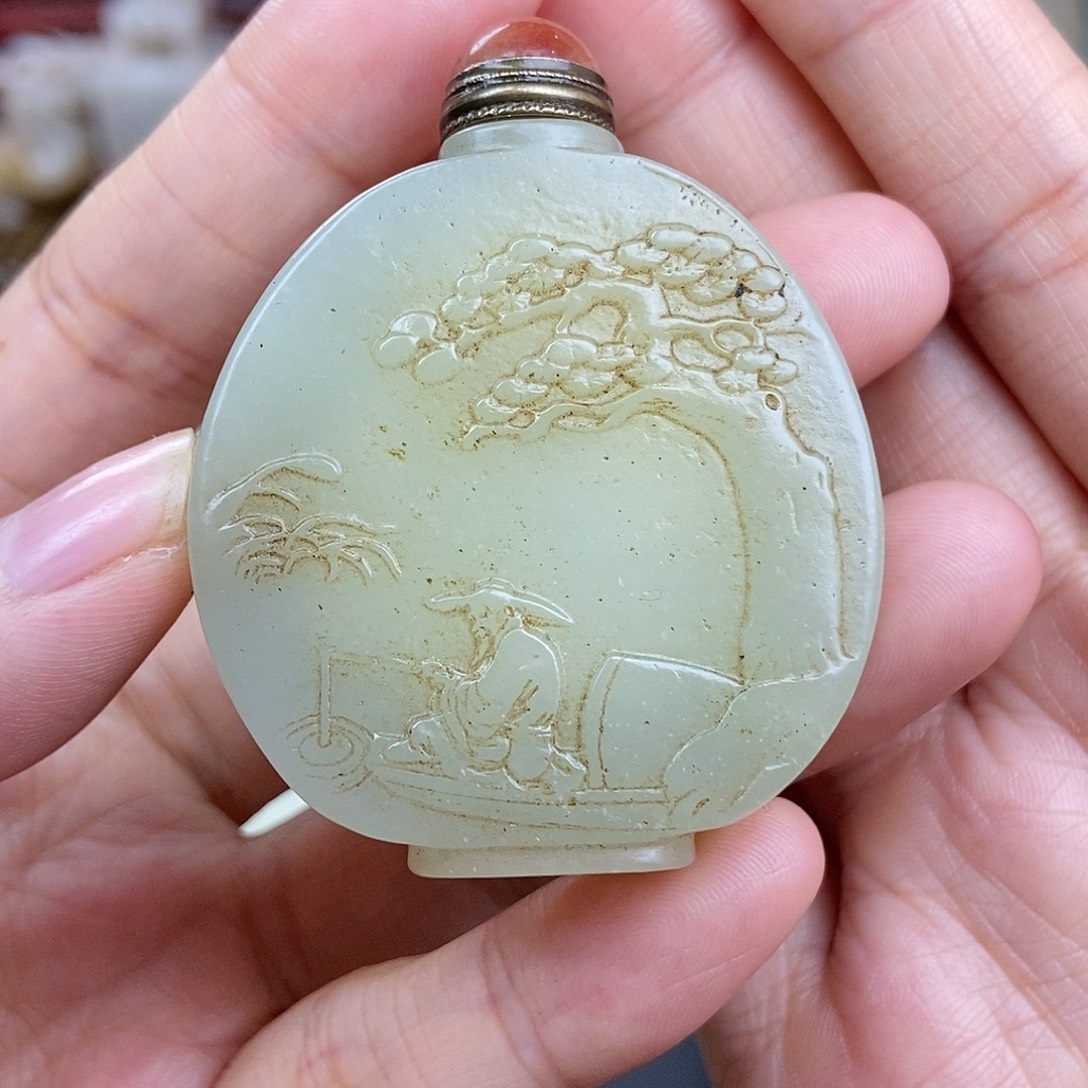 和田玉未镶嵌挂件