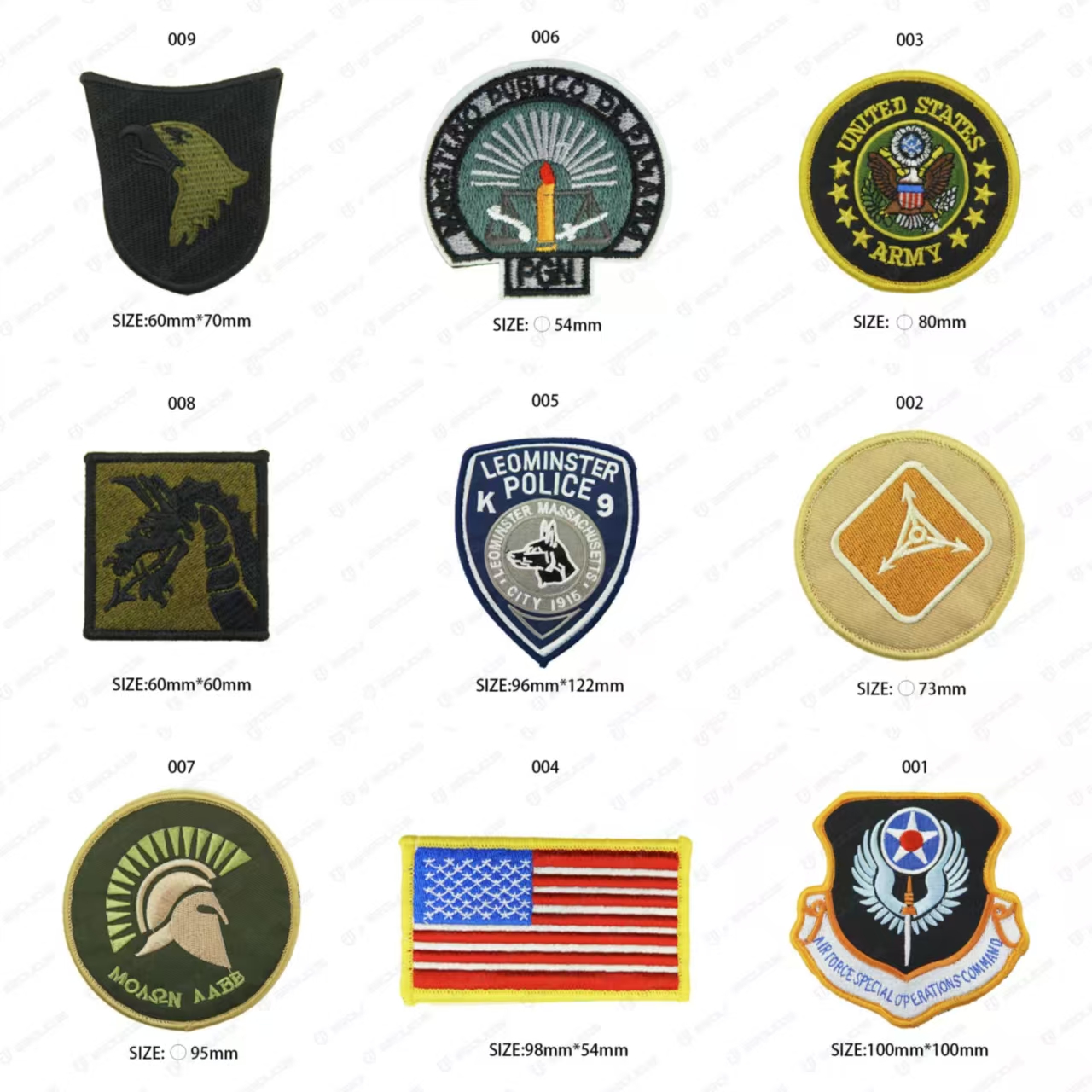 尔多君事 军迷魔术贴臂章