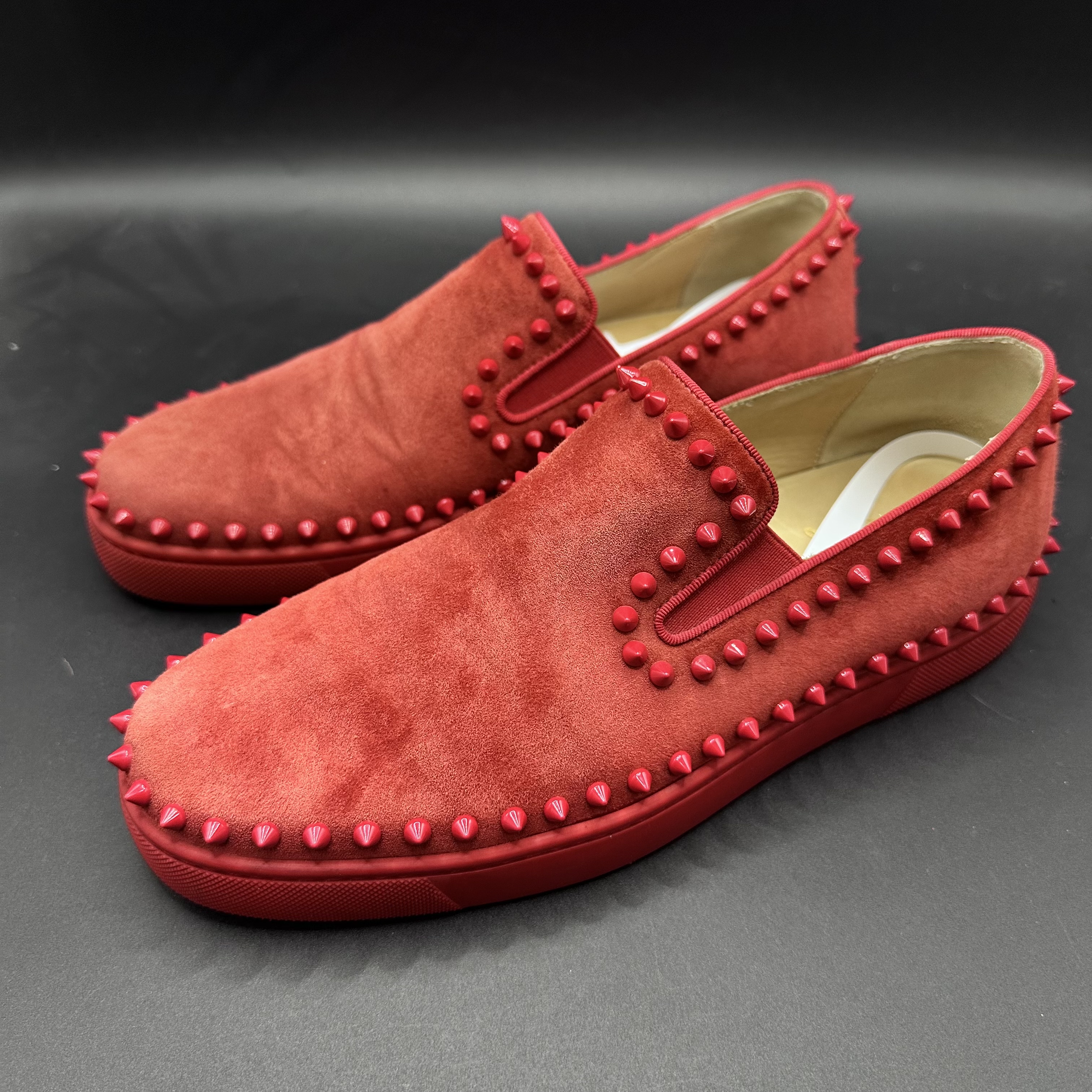 95新 Christian Louboutin/克里斯提·鲁布托 男士铆钉鞋42码lb053